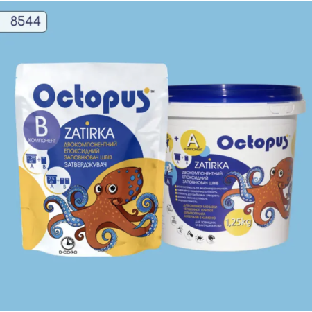 Двокомпонентна епоксидна фуга Octopus Zatirka колір 8544, 1,25 кг (8544-1)