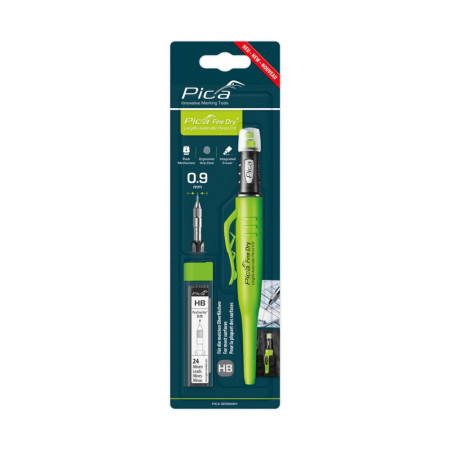 Механический карандаш PICA 7070 Fine Dry Long Life + стержни 0.9 мм HB (70703)