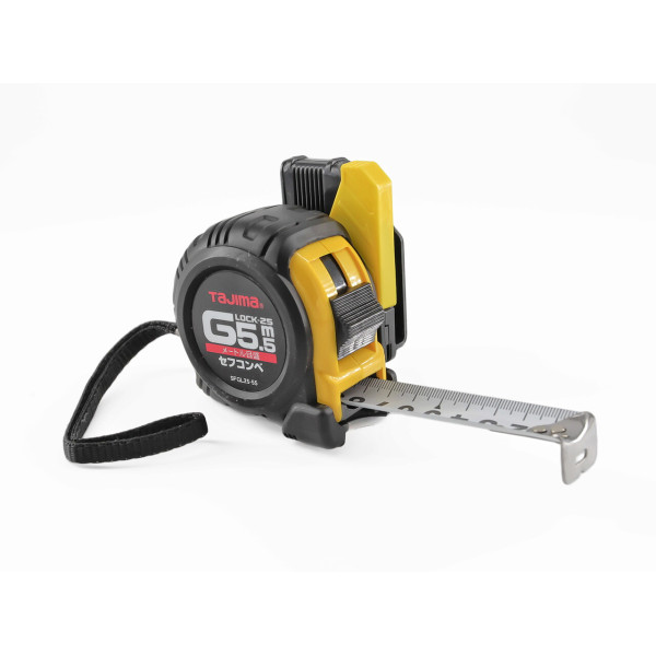 Рулетка строительная TAJIMA G LOCK SFGL25-55BL 5,5 м с держателем на ремень (1001-1660)