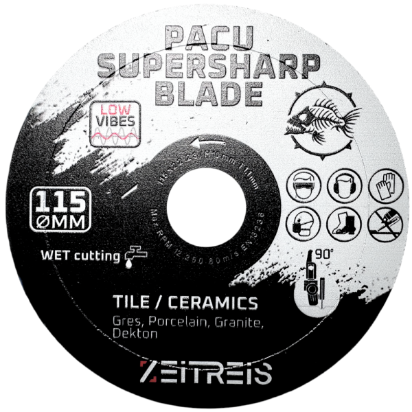 Алмазный диск ZEITREIS PACU 115×1,1×22,23 мм, алмазно-смоляной (ZTRPS115)