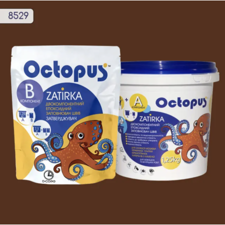 Двокомпонентна епоксидна фуга Octopus Zatirka колір 8529, 1,25 кг (8529-1)