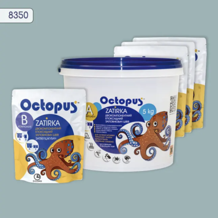 Двухкомпонентная эпоксидная затирка Octopus Zatirka цвет 8350, 5 кг (8350-5)