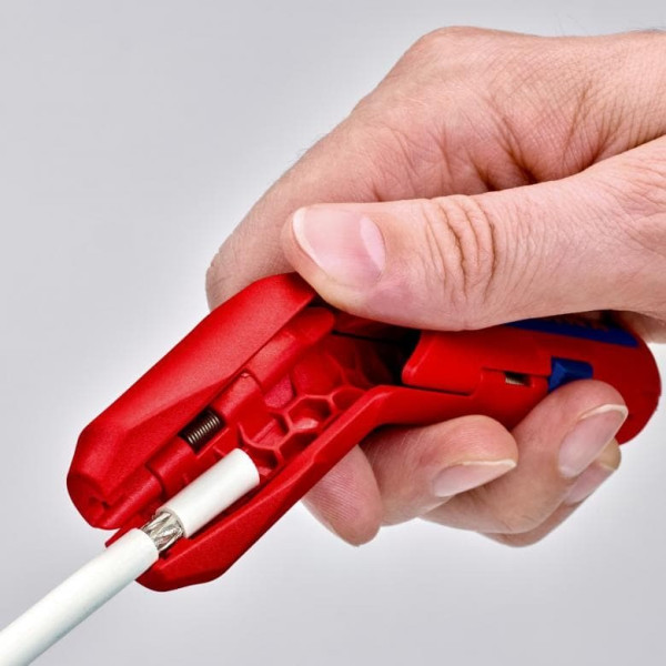Універсальний інструмент Knipex ErgoStrip для видалення оболонки, Ø від 8 до 13 мм (для шульги) (16 95 02 SB)