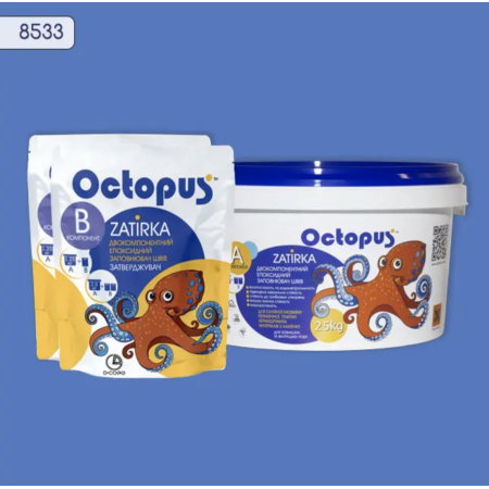 Двокомпонентна епоксидна фуга Octopus Zatirka колір 8533, 2,5 кг (8533-2)