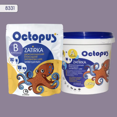 Двокомпонентна епоксидна фуга Octopus Zatirka колір 8331, 1,25 кг (8331-1)