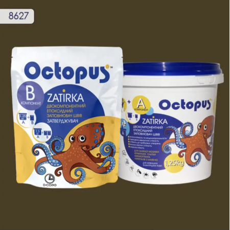 Двухкомпонентная эпоксидная затирка Octopus Zatirka цвет 8627, 1,25 кг (8627-1)