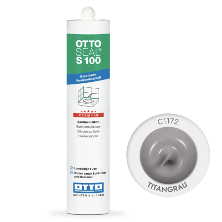 Силіконовий герметик OttoSeal S100 С1172 (titangrau) (S100С1172)