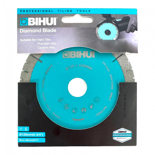Диск алмазный 120x1,8x20 мм BIHUI для плиткорезов BIHUI/SHIJING/WANDELI (DCBS120)