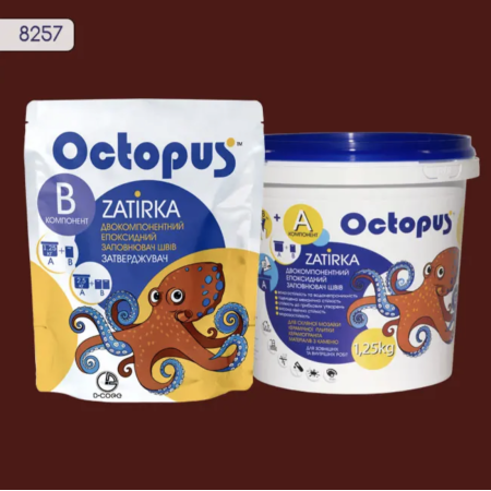 Двокомпонентна епоксидна фуга Octopus Zatirka колір 8257, 1,25 кг (8257-1)