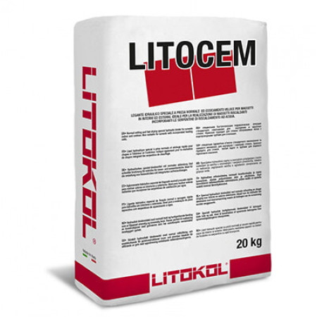Стяжка на цементной основе LITOKOL LITOCEM быстросохнущая 20 кг, серый (LTC0020)