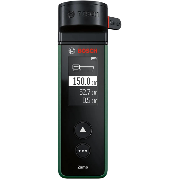 Лазерный дальномер Bosch Zamo IV Set с ленточным, линейным и колесным адаптерами в кейсе (0603672901)