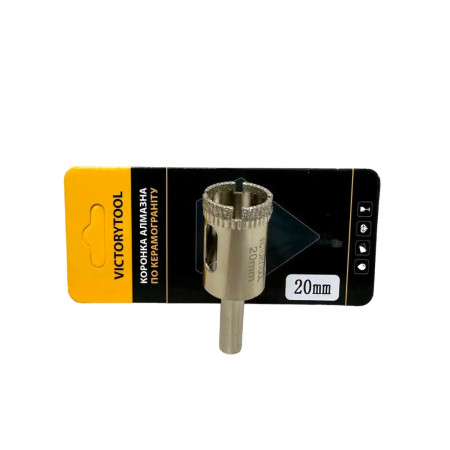 Алмазная коронка VICTORYTOOL 20 мм, под дрель (v020)