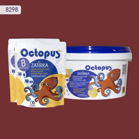 Двухкомпонентная эпоксидна затирка Octopus Zatirka цвет 8298, 2,5 кг (8298-2)