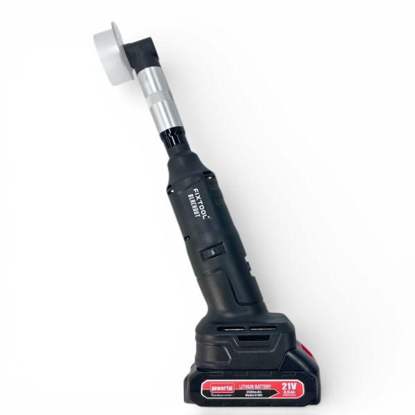 Кутова акумуляторна шліфувальна машина FIXTOOL Pomogator BLACKOUT з 2 АКБ 2,5A 18V (FIX200WBAT22BK)