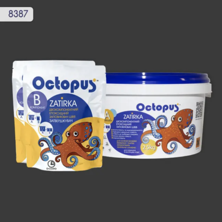 Двокомпонентна епоксидна фуга Octopus Zatirka колір 8387, 2,5 кг (8387-2)