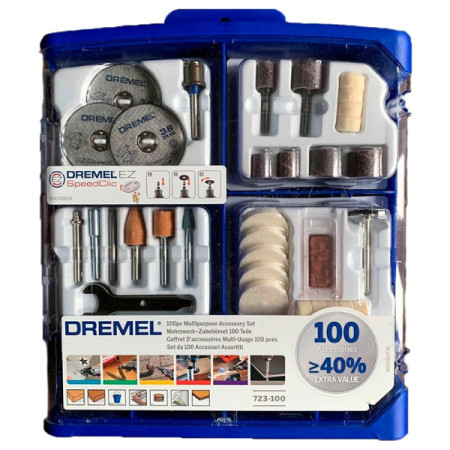 Набор многофункциональных насадок Dremel, 100 шт. (2615S723JA)