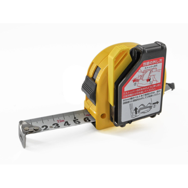 Рулетка строительная TAJIMA HI LOCK  SFL25-75BL 7,5 м с держателем на ремень (1001-1911)