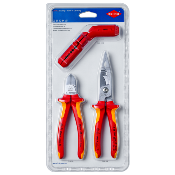 Набір інструментів Knipex для електрика (00 31 30 BK V01)