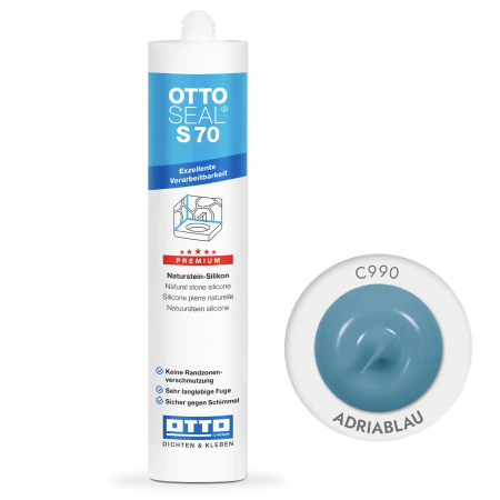 Силиконовый герметик Litokol OttoSeal S70 C990 (adriablau), 310 мл (S70C990)