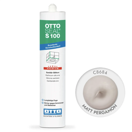Силиконовый герметик OttoSeal S100 C8684  (matt pergamon) (S100C8684)