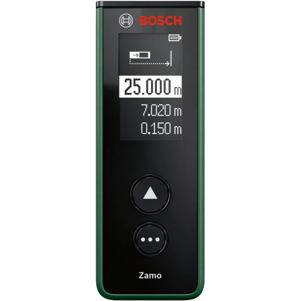 Лазерный дальномер Bosch Zamo IV Set с ленточным, линейным и колесным адаптерами в кейсе (0603672901)