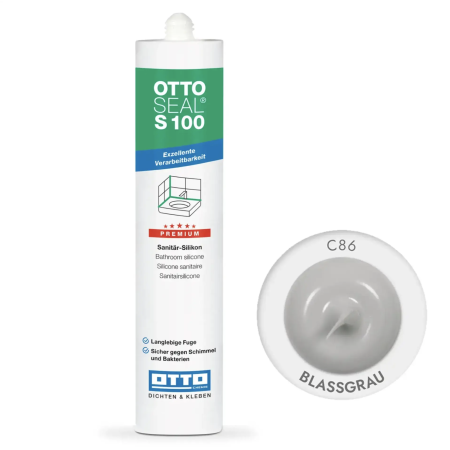 Силиконовый герметик OttoSeal S100 C86 (Blassgrau), 300 мм (S100C86)