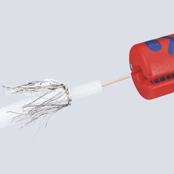 Инструмент для снятия изоляции Knipex из коаксиальных кабелей (16 60 100 SB)