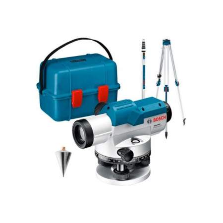 Оптический нивелир Bosch Professional GOL 20 D в кейсе со штативом BT 160, линейкой GR 500 (0601068402)