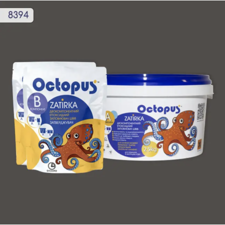 Двокомпонентна епоксидна фуга Octopus Zatirka колір 8394, 2,5 кг (8394-2)
