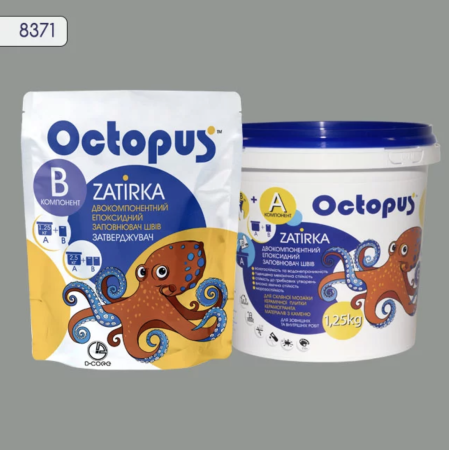 Двокомпонентна епоксидна фуга Octopus Zatirka колір 8371, 1,25 кг (8371-1)