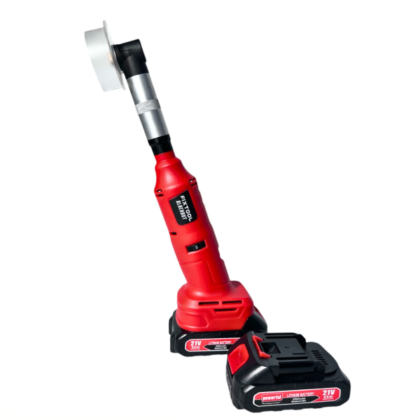 Кутова акумуляторна шліфувальна машина FIXTOOL Pomogator BLACKOUT Red з 2 АКБ 2.5A 21V (FIX100RED)