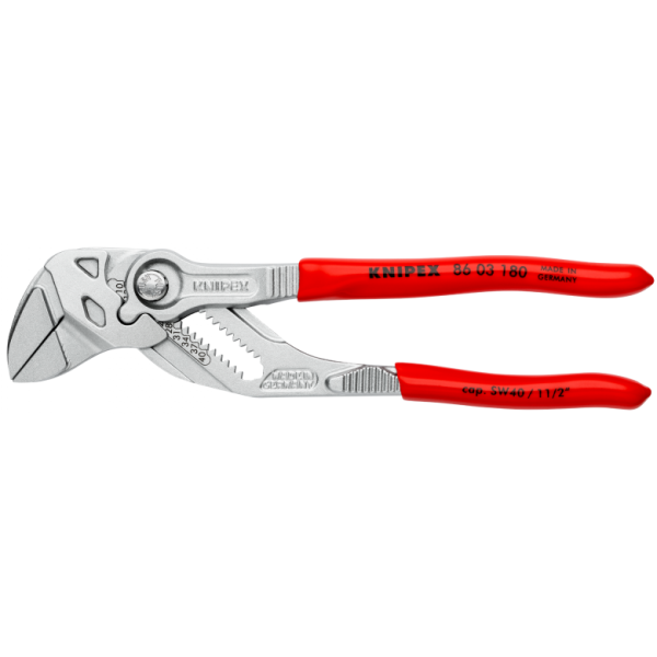 Переставні кліщі Knipex (хромовані), 180 мм (86 03 180)