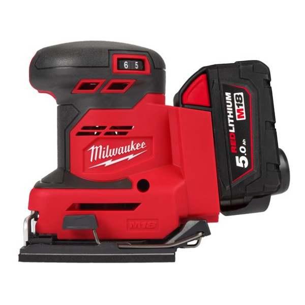 Вібраційна шліфувальна машина акумуляторна MILWAUKEE M18 BQSS-502B (4933479967)