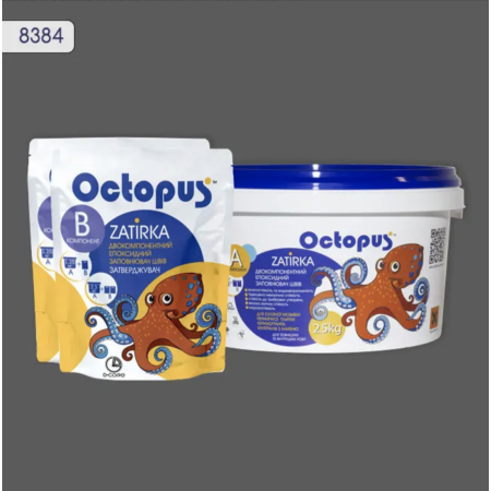 Двухкомпонентная эпоксидная затирка Octopus Zatirka цвет 8384, 2,5 кг (8384-2)