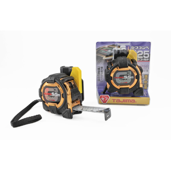 Рулетка строительная TAJIMA G3 LOCK SFG3GL25-55BL 5,5 м с держателем на ремень (1001-1880)
