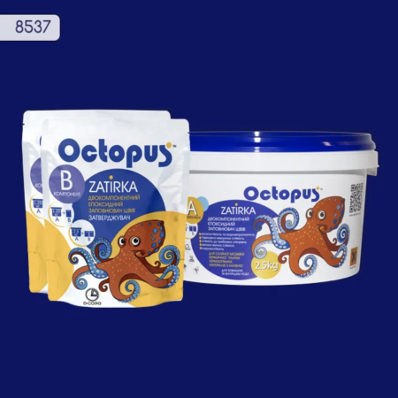 Двухкомпонентная эпоксидная затирка Octopus Zatirka цвет 8537, 2,5 кг (8537-2)
